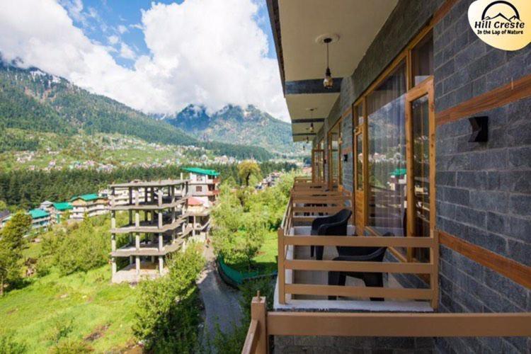 Hill Creste Manali Manāli Eksteriør bilde